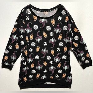 Halloween Disney The Nightmare Before Christmas Womens Sleep Shirt Sz XL (16-18)